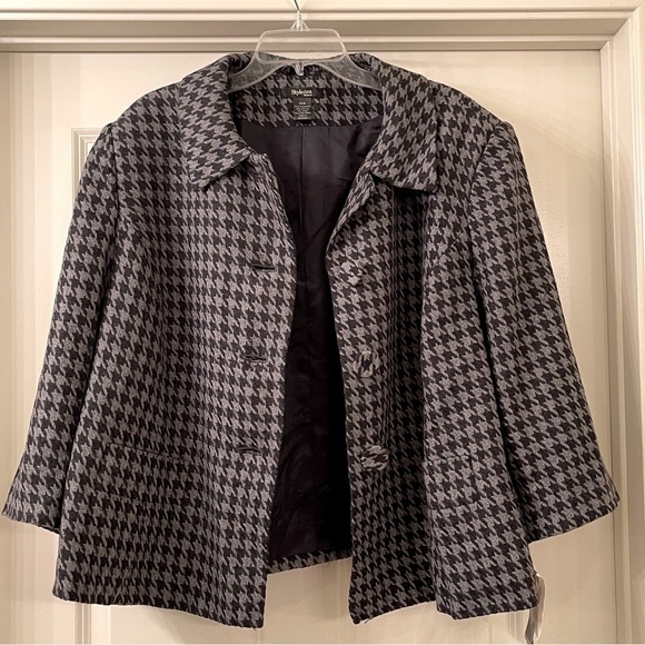 STYLE & Co Portobello Houndstooth Blazer Jacket (K13) - Picture 2 of 8
